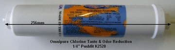 Omnipure In Line Carbon Filter 1/4" Pushfit Ends K2528