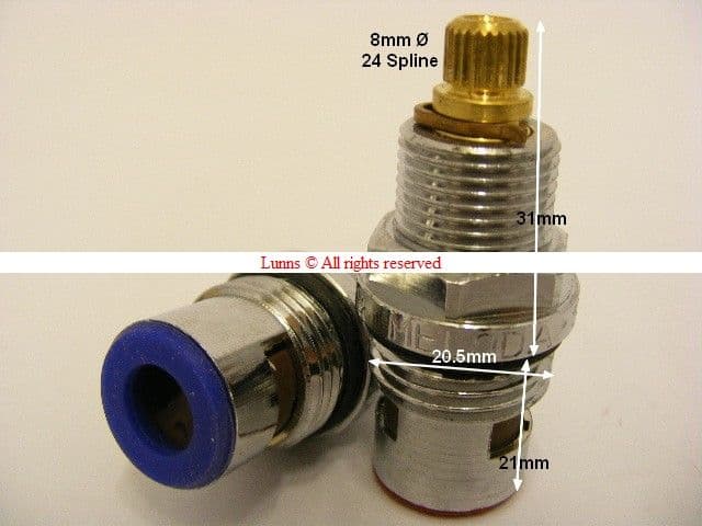 Ottone & Melloda O&M Osiris Mk1 QUARTER TURN Cartridge T24-23QT - Bespoke Part