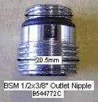 Outlet Nipple 1/2x3/8