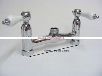 Paita Belfast 2H Ceramic Lever Sink Mixer Body Only with Female Nuts - Bespoke Part