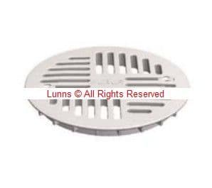 Paradon 130mm Diameter White Polypropylene Shower Grid Grate - Bespoke Part