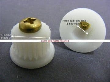 Pemba/Cascade 20 Spline Head Carrier for Race Track Drive RED1 Pair Bespoke Part