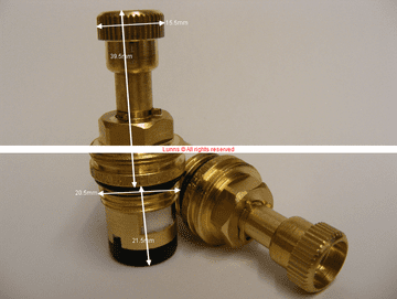 PIE P54R581 Auckland Cartridge cw 40 Spline Head Carrier - Black BaseT20X50B-RE - Bespoke Part