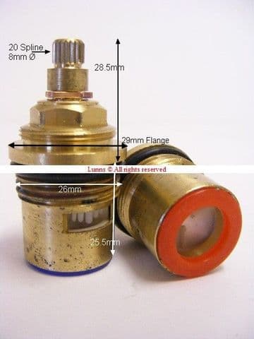 Pluma F Series Hent 25.5mm Deep XZ20 Recessed Bath Cartridges PR T20-45A - Bespoke Part