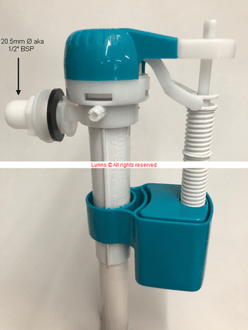 Pluma TURQGRIP Side Inlet Mk2 Float Valve P5418608711 FVL29V2 - Bespoke Part
