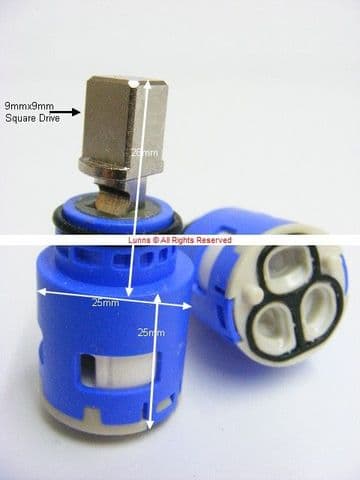 Porcelanosa NK Logic Mk2 Basin Mixer Cassette Cartridge Valve CX59 - Bespoke Part