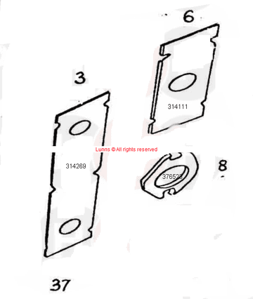 Potterton Diplomat Gasket 314111 - 314269 - 376523 Bespoke Part