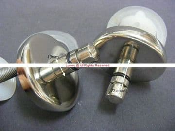 Pressalit Art Nr. 406344 X C2102X Push On Bottom Fix Seat Hinges OFC3 - Bespoke Part