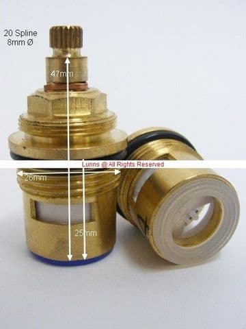 Pura Shower On Off Ceramic Disc Cartridge T20XX45A