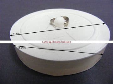 Reel 2-1/4" White Rubber Waste Plug