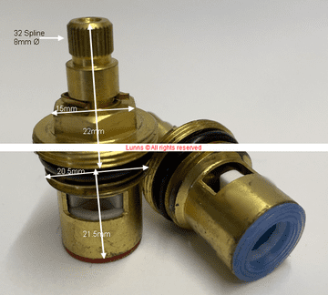 REGAN 32 Spline Sink Mixer Cartridge TM32 - Bespoke Part