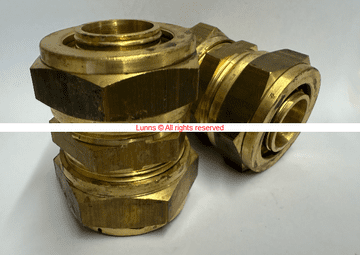 Rehua Antler 32mm MLP x  32mm MLP Brass Coupler (for 3mm Wall Pipe) - Bespoke Part