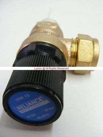 Reliance Water Controls TRP15 DN15 10 Bar 1/2" Temperature & Pressure Relief Valve