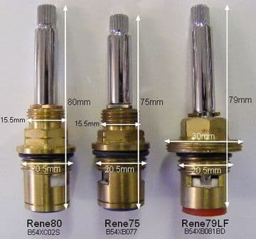 Renaissance BS5412 Long Stem Ceramic Disc Cartridge T20X17