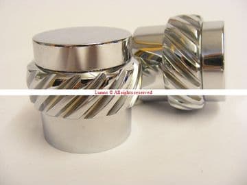 Roca Chrome Rope Tap Head (Pair) U-TH-1