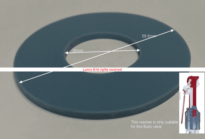 Roca L Series Flush Valve Washer D548.98710115.254 FVW-C-12 - Bespoke Part