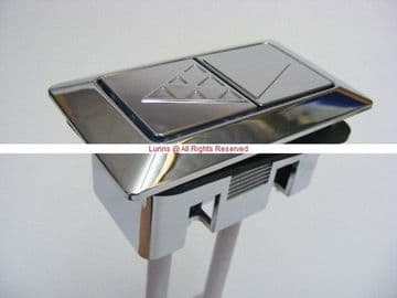 Rock TC Rectangular Button 63x34mm Chrome - Bespoke Part