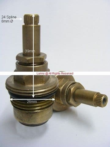 Romina 3/4" Bath DTF Washer Valve T24-25 - Bespoke Part