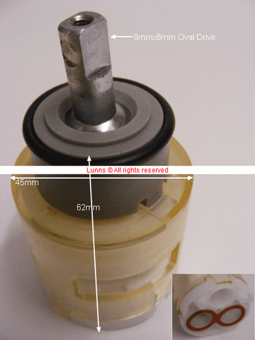 RS45 Short Shaft Cartridge Cassette Valve SG11 AL11 - Bespoke Part