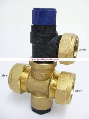 RWC Megaflo Unvented 28mm Combination PRV & Tee Valve 3.5/6Bar PKIT - Bespoke Part