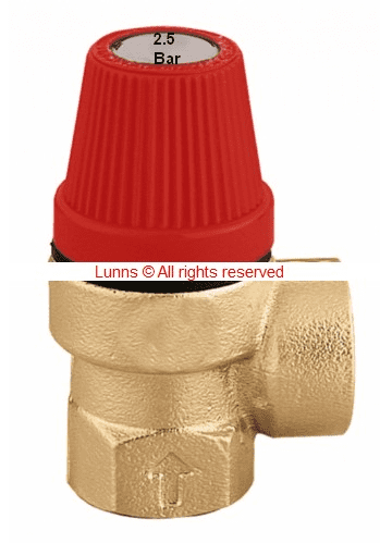 Safety Relief Valve 3/4" x 3/4" F&F 2.5 Bar