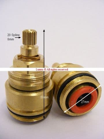 San Marco SMR 20 cw Deep Bush 'F' T20-63/HC36 BS5412 Ceramic Disc Cartridge (pair)