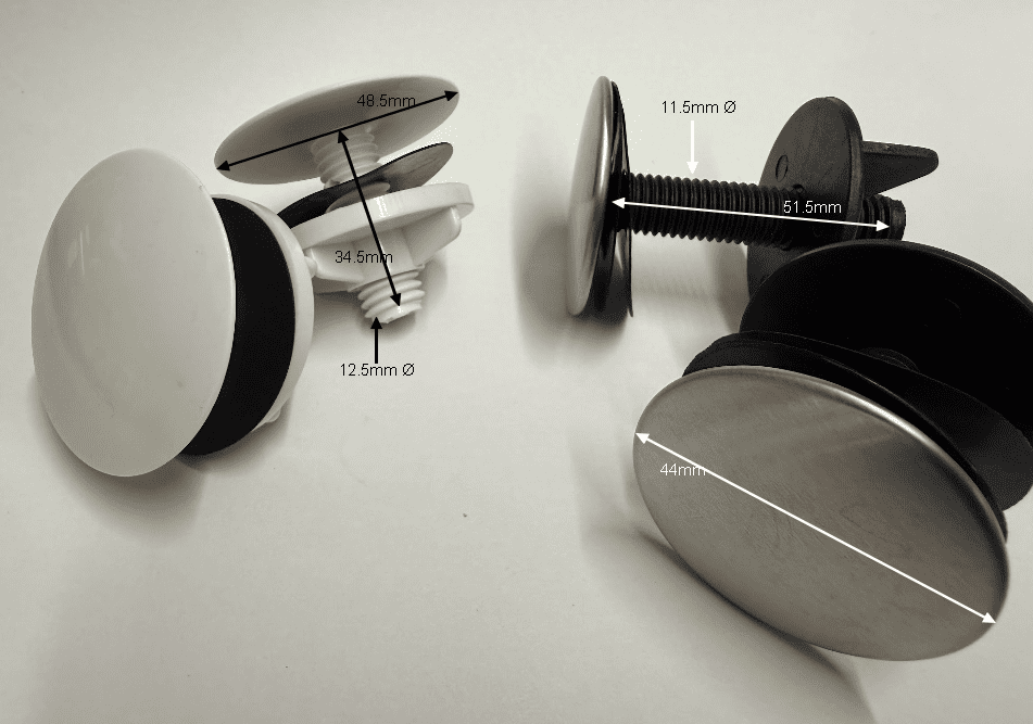 Sanitana TB Tap Hole Stopper with Small Diameter Thread - Bespoke Part