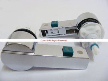 Shires Ibain Cistern Lever c/w Teal Button PR15A FVL2 - Bespoke Part