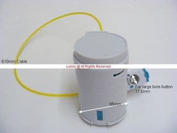 Shires Qtop85L 610mm Yellow Cable Flush Valve A2432I5484 17.5mm Recess FVTS4 - Bespoke Part