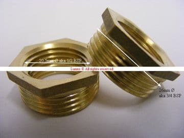 Shower Bushes 3/4"x1/2" BSP (pair)