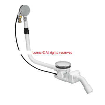 Showerlux 120F Bath Pop Up Waste c/w LH45 Overflow Filler PUW61 - Bespoke Part