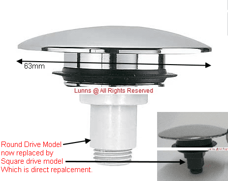 Silfra BASIN Up and Down BASIN Pop Up/Click Clack Plug - Bespoke Part