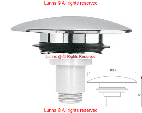 Silfra ORIGINAL BASIN Up and Down BASIN Pop Up/Click Clack Plug Chrome - Bespoke Part