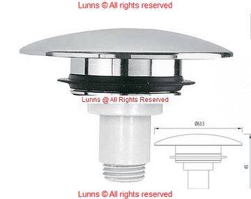 Silfra ORIGINAL BASIN Up and Down BASIN Pop Up/Click Clack Plug Chrome - Bespoke Part