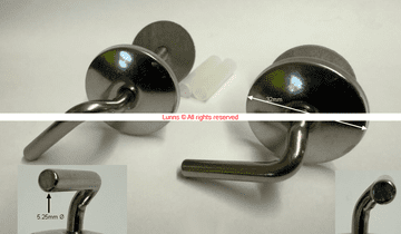 Sloanas Metal WC Hinges 5.25mm Bar - Bespoke Part