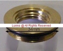 SMR 34mm Sink Mixer Brass Bush - Pair - Bespoke Part