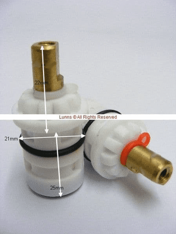 Source22 NST White Nylon Tap Cartridges Pair TMX18A - Bespoke Part