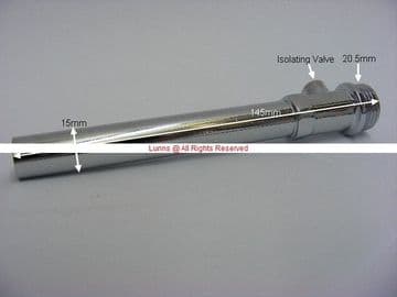 SuperRad TRV Adjustable Rad Extension cw Isolating Valve