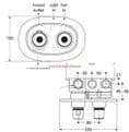T3000 Built In Thermostatic Shower Valve Chrome - Bespoke Part