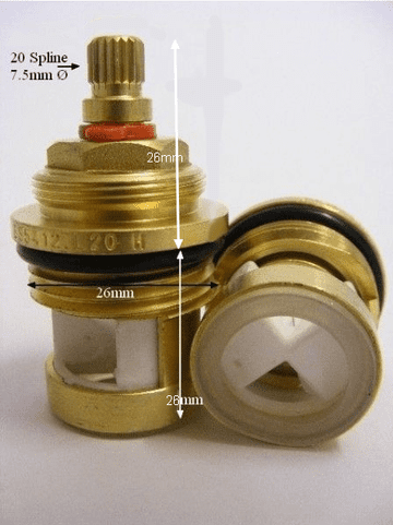 Tag52 FU Kelly Hoppen Bath Cartridge for Blade Handle Tap T20X23MOD - Bespoke Part