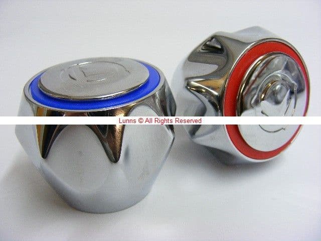 Tantara Tantofex Chrome Metal Tap Head Handles (Pair) - Bespoke Part PKIT