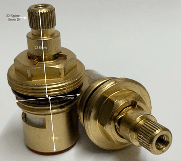 Tarry44 32 Spline Ceramic Disc Cartridge 2321 TM34 Pair