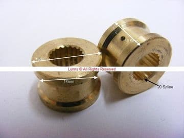 Tetra Mk2 20 Spline Brass Head Carrier Bush (pair) PKIT7 - Bespoke Part