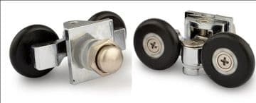 Thetis 25mm Twin Shower Door Rollers Pair SS54W18711 - Bespoke Part