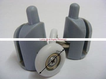 Thetis Shower Door Bottom Roller 25mm Wheel 4578 SS54R28711 Pair UR11 - Bespoke Part