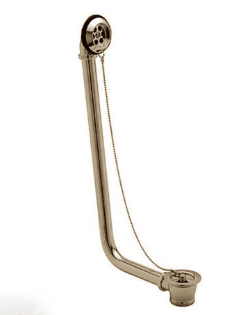 Trevas Gold Exposed Bath Waste-Chain Pattern