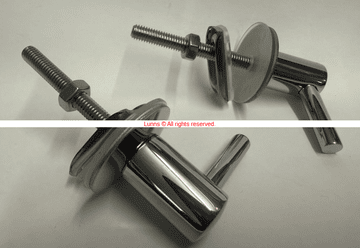 Twyford Mk1 Chrome Peg Seat Hinges T1 - Bespoke Part
