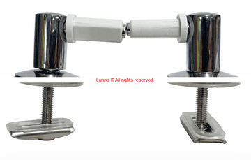 Twyford Mk2 Chrome Peg Seat Hinges cw Sleeve T1 - Bespoke Part