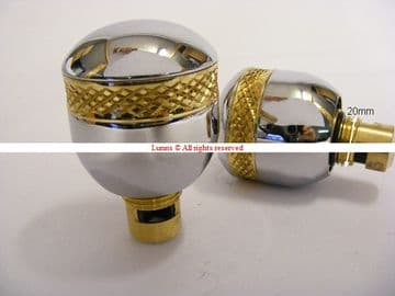 Ussari Contour Ceramic Disc Headwork Chrome/Gold Cut Ring Each U54P9000/SM20 UOL4-13 - Bespoke Part