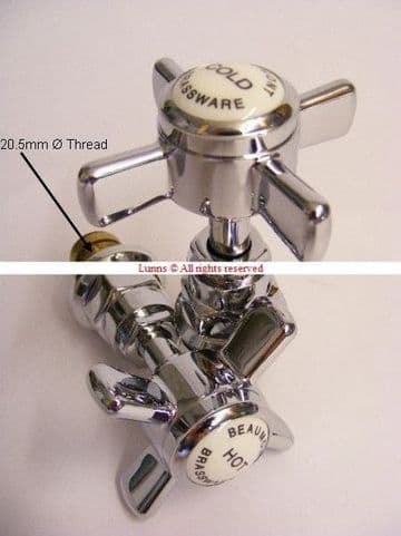 Ussuri Beaumont Period X Head 20.5mm Basin Headwork Kit U54SI3018711 (Pr) UOL3-2